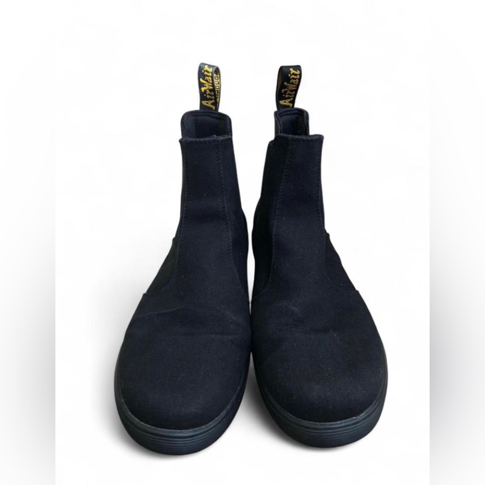 Dr Martens chelsea boots sneaker Makela black canvas US womens 9 Great Shape - Picture 2 of 11